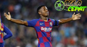Barcelona Merayakan Rekor Baru Berkat gol Ansu Fati